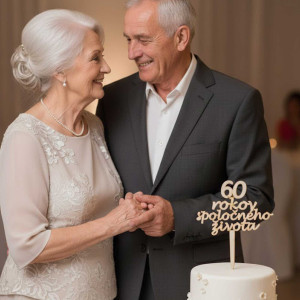 Ein Holzpfahl 60 Jahre gemeinsames Leben Breite 20 cm 2