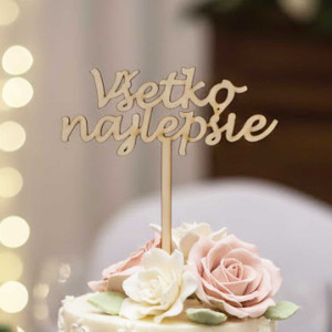 Drevený zapich všetko najlepšie