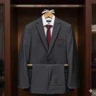 Holz Hochzeitskleiderbügel Bräutigam BRAUN