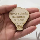 Wedding magnets flying balloon 50x65x3mm