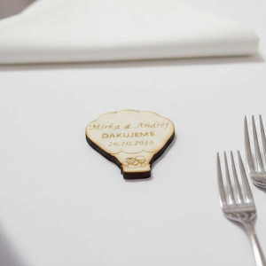 Wedding magnets flying balloon 50x65x3mm 2