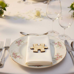 Wedding magnets puzzle 70x52x3mm 2