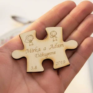 Wedding magnets puzzle 70x52x3mm