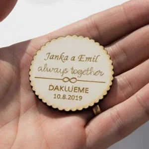 Wedding magnets infinity 55x55x3mm