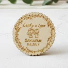 Svadobná magnetka vrúbkovaná manžel dáva srdiečko 55x3mm