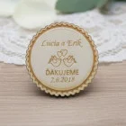 Hochzeit Magnet Taube gestanzt 55x3mm