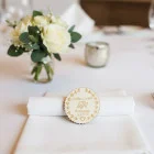 Magnetka svadobná vrúbkovaná holubice v srdci 55x3mm