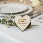 Magnetka svadobná vrúbkovaná tri srdiečka 55x55x3mm