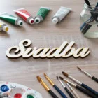 Drevený nápis Svadba 70x205mm