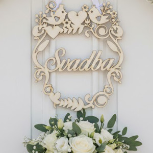 Wedding on the door 25x30cm