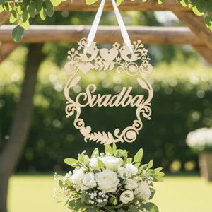 Wedding on the door 25x30cm 2