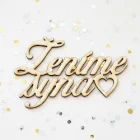 Drevený svadobný nápis Ženíme syna 90x140x3mm
