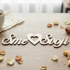 Drevený nápis-Sme svoji 178x50x3mm