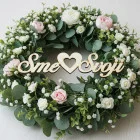 Drevený nápis-Sme svoji 178x50x3mm