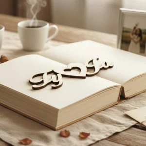 Wooden sign-You and Me 135x50x3mm 2