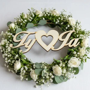 Wooden sign-You and Me 135x50x3mm