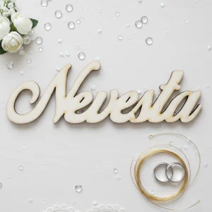 Nápis nevesta 50x155mm