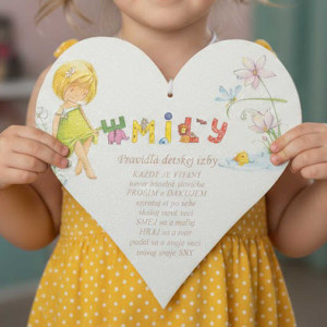 Table 25cm-Rules of the children's room Forest Fairy