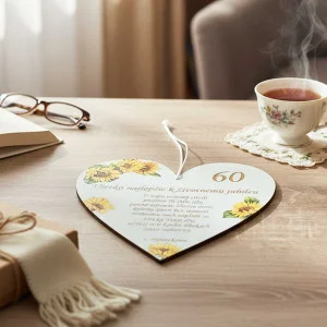 Wooden heart 30cm + custom dedication 2