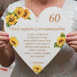 Drevené srdiečko 30cm + venovanie NA MIERU