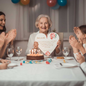 Holzherz 30cm Liebe Oma + INDIVIDUELLE WIDMUNG 2