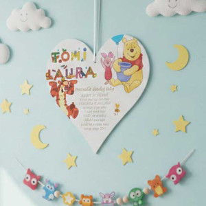 Tabuľka 25cm-Pravidlá detskej izby macko Pu