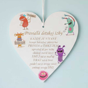 Tabuľka 17cm-Pravidlá detskej izbičky 2