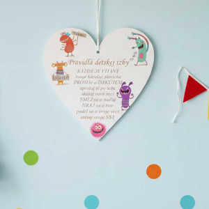 Tabelle 17cm - Regeln für das Kinderzimmer