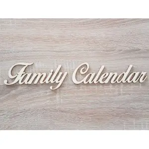 Wandschriftzüge für Familienkalender