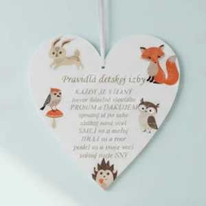 Table 17cm - Rules of the children's room for little animals 2
