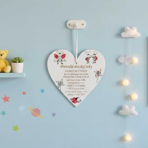 Herzchen 17cm - Regeln für das Kinderzimmer Faultier 2