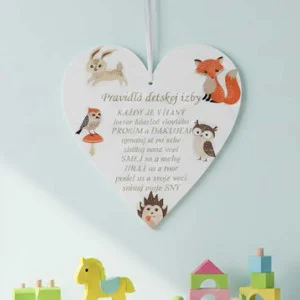 Table 17cm - Rules of the children's room for little animals