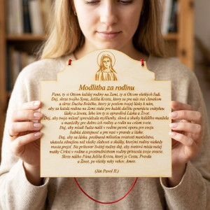 Gebet für die Familie - Tabelle 23x21cm