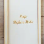 Geldumschlag aus Holz, 20 x 10 cm – BLAU