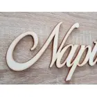 Nápis "Naptár" s opálenými hranami k rodinnému kalendáru