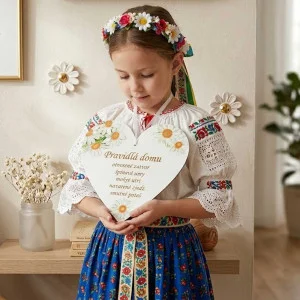 Heart on the door 17cm House Rules 2