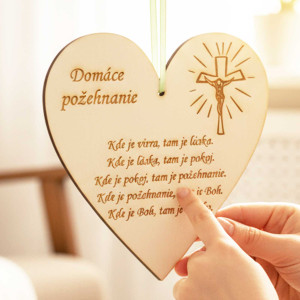 Wooden plaque 20cm - Home Blessing
