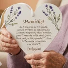 Tabuľka na dvere ozdobená 17cm Mamičke