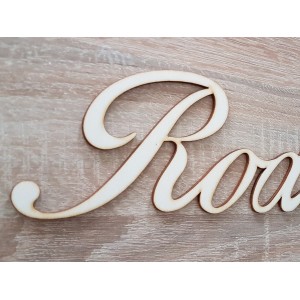 Nápis "Rodina" s opálenými hranami k rodinnému kalendáru 2