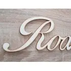 Nápis "Rodina" s opálenými hranami k rodinnému kalendáru