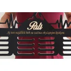 Drevený vešiak na medaily 80cm HORA + maľovanie + meno