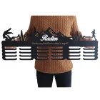 Drevený vešiak na medaily 80cm HORA + maľovanie + meno