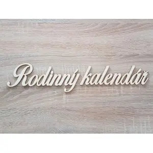 Text "Family calendar" with burned edges for the family calendar (363)