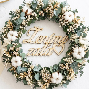 Wooden wedding sign We are getting married son-in-law 87x137x3mm