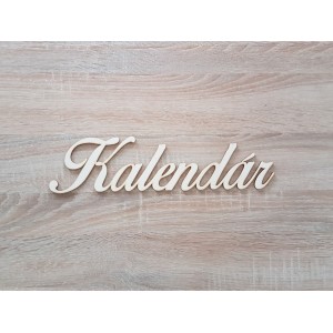 Schriftzug "Kalender" mit verbrannten Rändern für den Familienkalender