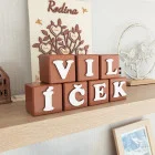 Meno na dekoračných kockách 5,5cm cena/kocka