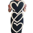 Dekoration drei Herzen, Höhe 83 cm