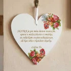 Tabelle an der Tür verziert mit 17 cm Schwester ist für mich ein Geschenk