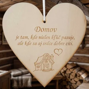 Holztisch 17cm - Zuhause ist dort 2