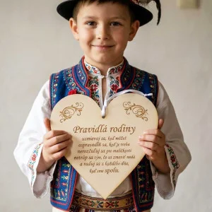 Wooden board 17cm - Family Rules 2